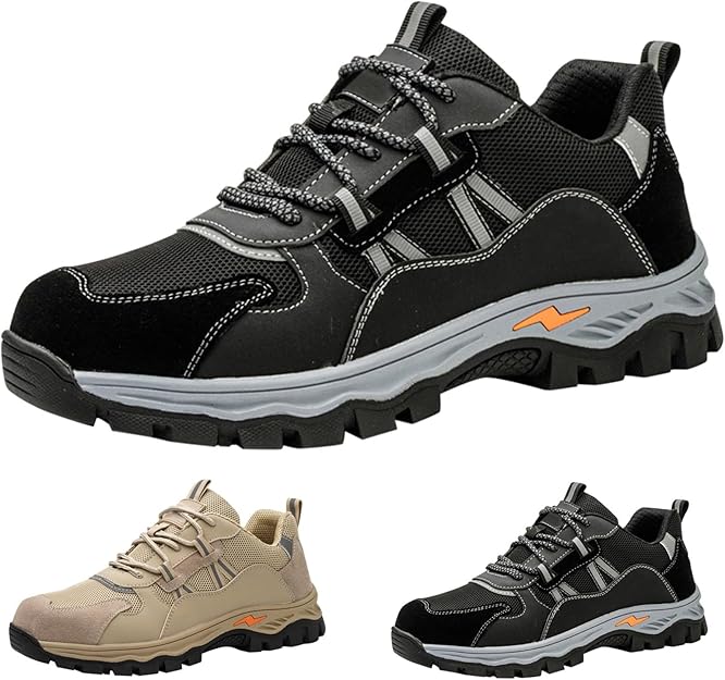 Chaussures de sécurité travail Travail Hommes et Femme antidérapantes, Anti Perforation, Confortables et Respirantes,