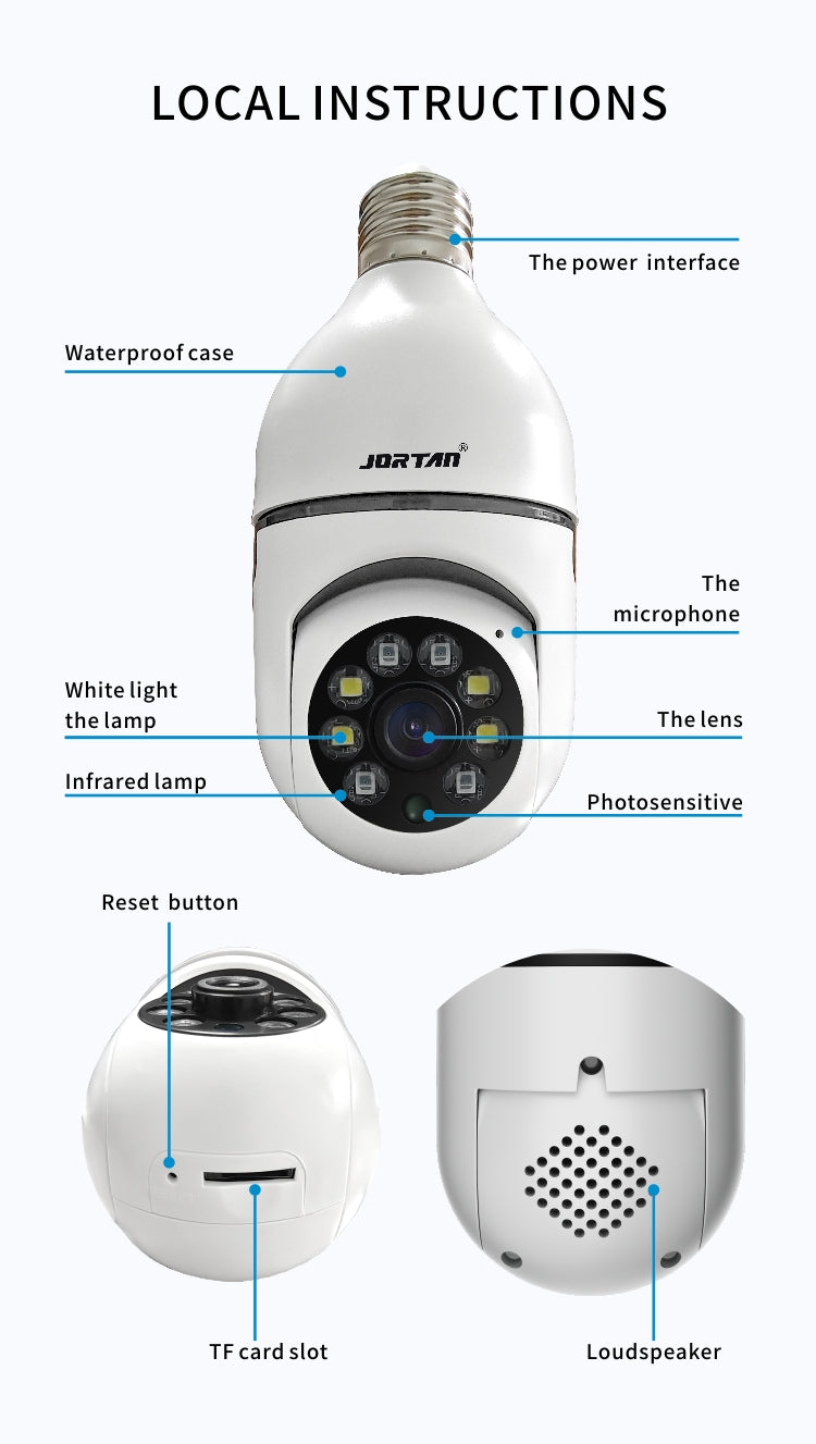 Caméra de Caméra de Surveillance WiFi Extérieure 2MP Full HD
