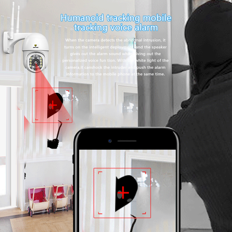 Caméra de Surveillance Extérieure WiFi HD Étanche