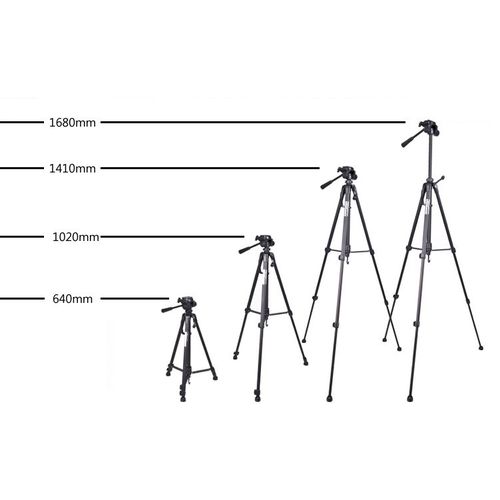 Trépied Professionnel Weifeng WT-3520 pour Appareil Photo Reflex, Caméra Numérique, Android & iPhone
